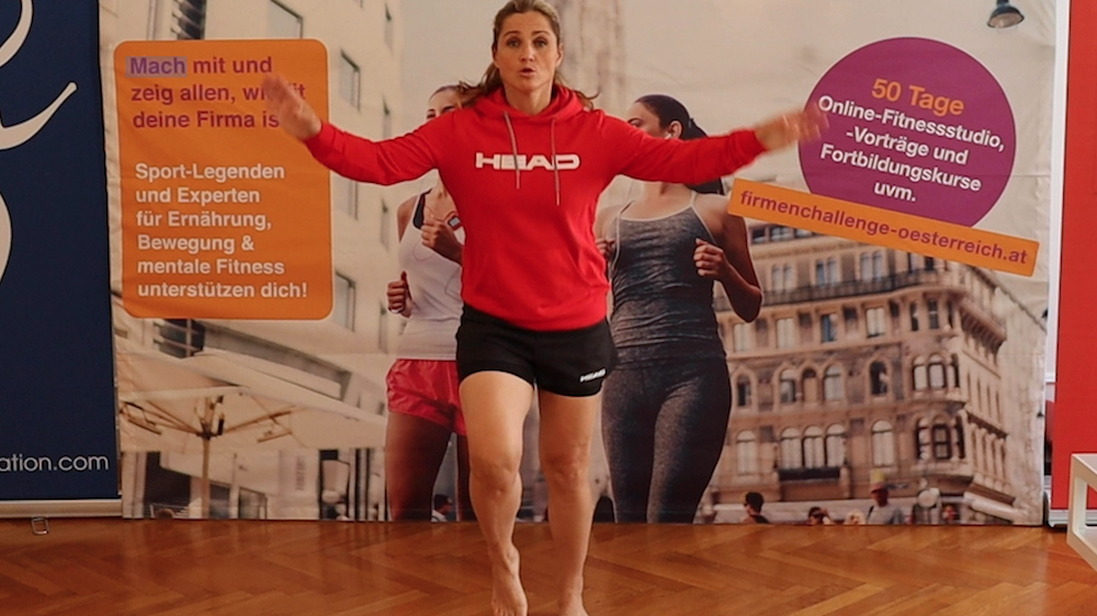 Turnen mit Lizz Görgl - &copy; Firmenchallenge Österreich